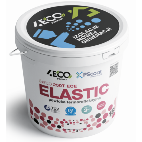 PSC 4ECO 250T ECE ELASTIC - Insulating Protective Paint for Plastic and Metal Surfaces - 18 Litres Bucket