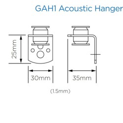 British Gypsum Gypframe GAH1 Acoustic Hanger (pack of 100)