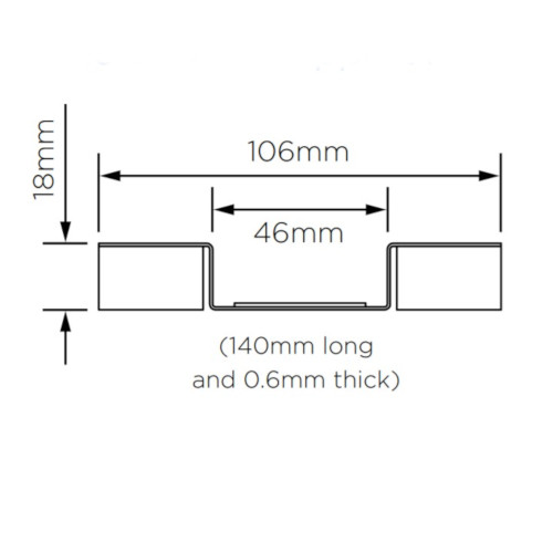 British Gypsum Gypframe Service Support Plate (pack of 100)