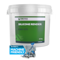 EWI-075 Silicone Render 1mm grain - 25kg Tub - Various Colours