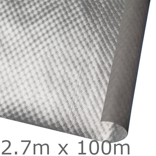 Powerlon ThermaPerm Housewrap Thermo-Reflective Breather Membrane - 2.7m x 100m Roll