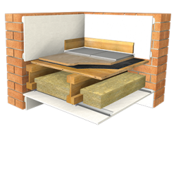6mm Isocheck Resmat 6 - Acoustic Under Board Mat for Concrete and Timber floors - 1.37m x 10.95m