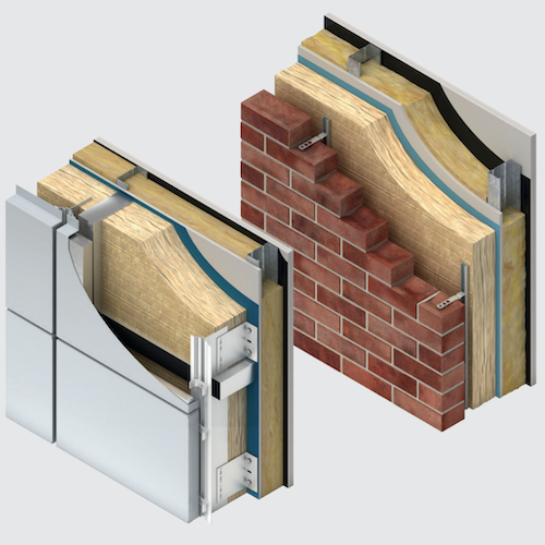 100mm Kingspan K-Roc Rainscreen Slab - 1200mm x 600mm - pack of 5