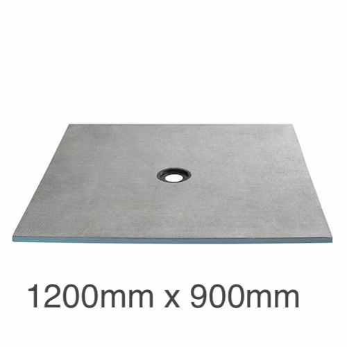 Marmox Showerlay 360 - Centre Draining  Shower Tray - 20mm x 1200mm x 900mm
