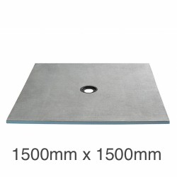 Marmox Showerlay 360 - Centre Draining  Shower Tray - 24mm x 1500mm x 1500mm