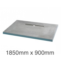 Marmox Showerlay 360 - Linear Draining  Shower Tray - 40mm x 1850mm x 900mm