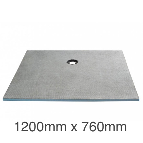 Marmox Showerlay 360 - Offset Draining  Shower Tray - 20mm x 1200mm x 760mm