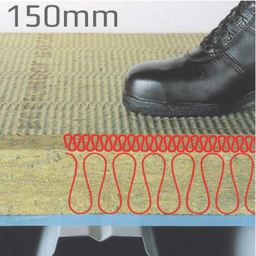 150mm Rockwool Hardrock Multi-Fix (Dual Density ) Fleece Faced Board (pallet of 8)