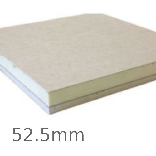 52.5mm Speedline PIR Thermal Laminate Board - 40mm PIR and 12.5mm Plasterboard