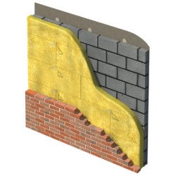 75mm Superglass Superwall 32 Cavity Wall Batt (pack of 8)