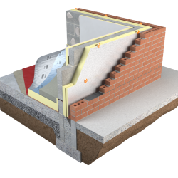 50mm Unilin XtroLiner XO/CW (TG) Partial Fill Cavity Wall PIR Insulation Board - 1200mm x 450mm - Pack of 9