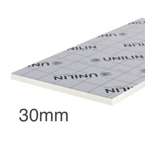 30mm Unilin XT/TF PIR Rigid Insulation Board - Timber Framed Walls - 1200mm x 2400mm