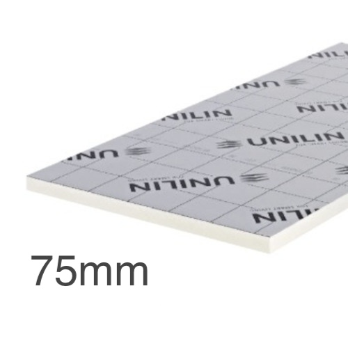 75mm Unilin XT/TF PIR Rigid Insulation Board - Timber Framed Walls - 1200mm x 2400mm