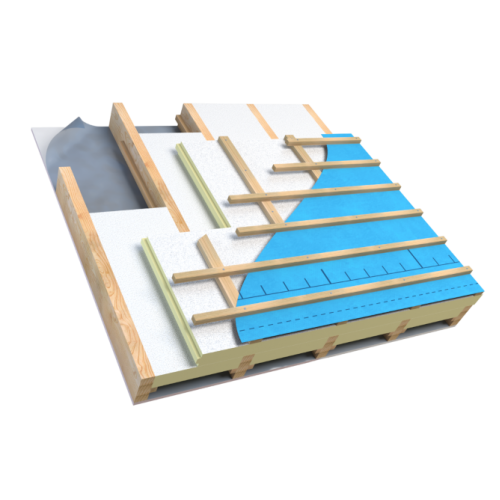 50mm Unilin XtroLiner XO/SK Sarking Warm Roof PIR Insulation Board - 1200mm x 2400mm - Pack of 6