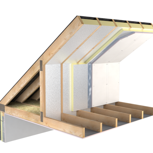 100mm Unilin ECO360 MA Pitched Roof PIR Insulation Board - 1200mm x 2400mm - Pack of 4