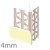 4mm PVC Render Only Corner Bead (pack of 25).