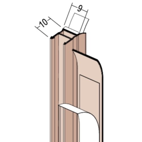 9mm PVC Window Frameseal Beads (pack of 50) Profile 3726.