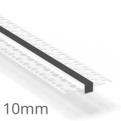 10mm PVC Rustication Profile - Render Groove Bead - 3m Length
