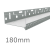 180mm Aluminium Vented Base Track - for steel construction.