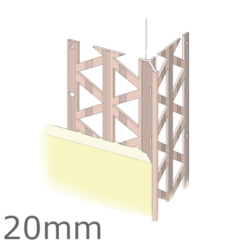 20mm PVC Render Only Corner Bead (pack of 25).