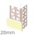 20mm PVC Render Only Corner Bead (pack of 25).