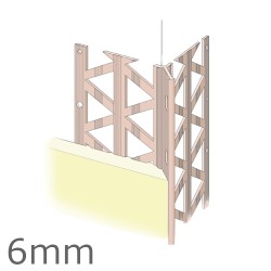 6mm PVC Render Only Corner Bead (pack of 25).