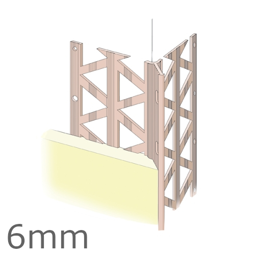 6mm PVC Render Only Corner Bead (pack of 25).