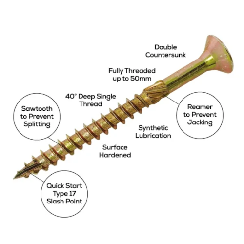 4mm x 50mm Fastfix Multifoil Screws - box of 200