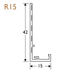 15mm Render Stop Bead PVC - 42mm Wing (pack of 5).