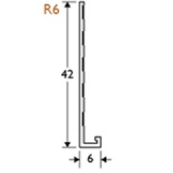 6mm Render Stop Bead PVC - 42mm Wing (pack of 5).